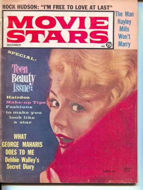 Mag Movie Stars Sandra Dee Rock Hudson Marlon Brando Dec 1961 4900