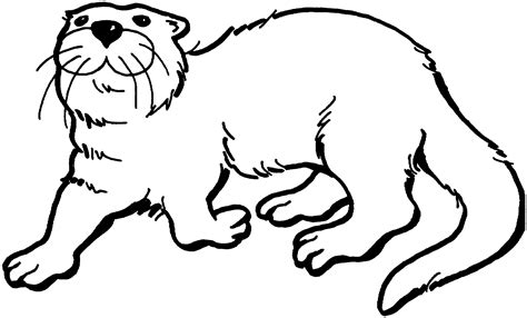 Otter Coloring Pages Kidsuki