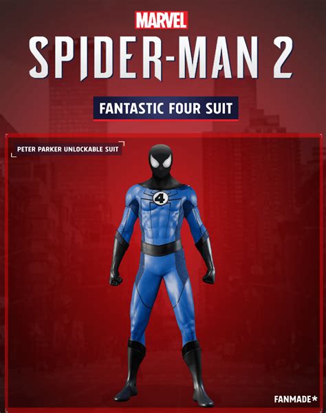 Fantastic Four Suit Concept For Spider Man 2 Rspidermanps4