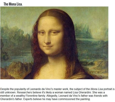Things You May Not Know About Famous Art Pics Amazing Facts