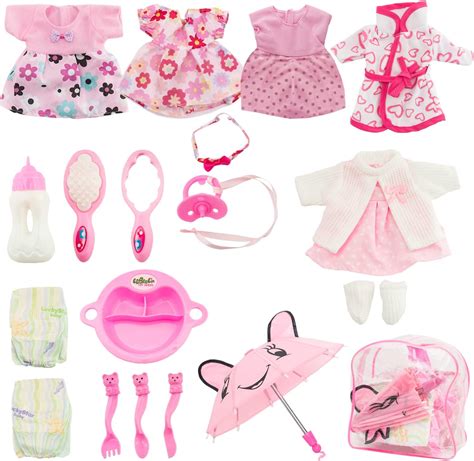 Sotogo 17 Pieces Doll Clothes And Accessories For 10 Inch