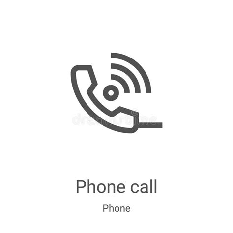 Phone Call Icon Vector From Phone Collection Thin Line Phone Call