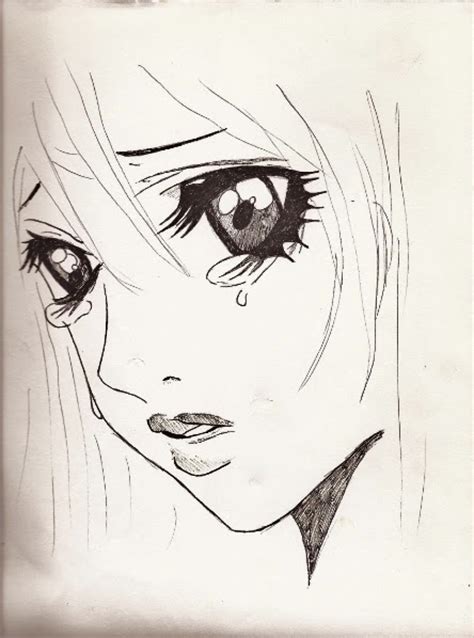 Dibujos A Lapiz Tristes De Animes Imagui
