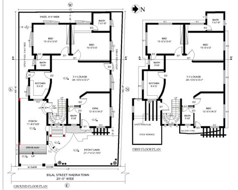 Desige Autocad 2d Floor Plan Very Fast By Fazalabbas12