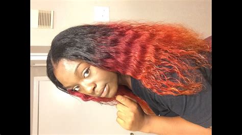 Middle Part Sew In Tutorial How To Platinum Dream Hair Part 3 Deep