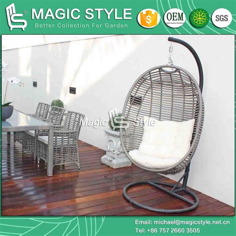 Wicker Swing Rattan Hammock Garden Cradle Leisure Chair Magic Style