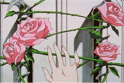 Aesthetic Anime Rose Gifs Roses Retro Flowers
