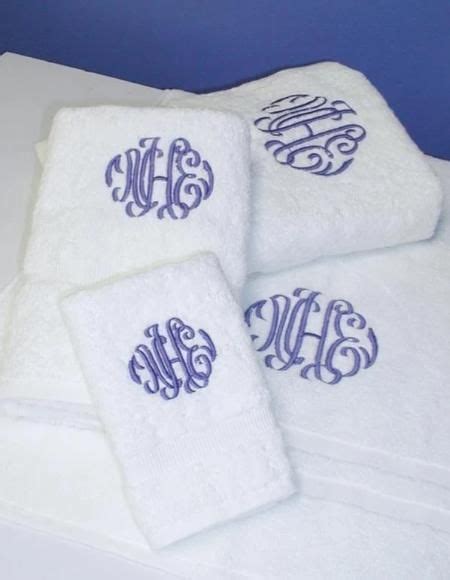 Monaco Luxury Bath Towels With Swiss Embroidered Monogram In 2022