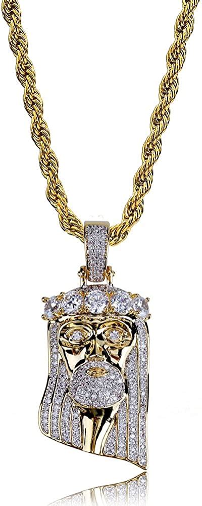 14k Gold Plated Iced Out Diamond Simulat Security