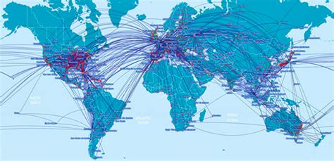 World Air Route Map United States Map