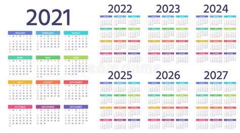 2021 2024 Calendar 3 Year Calendars 2021 2022 2023 Free Printable