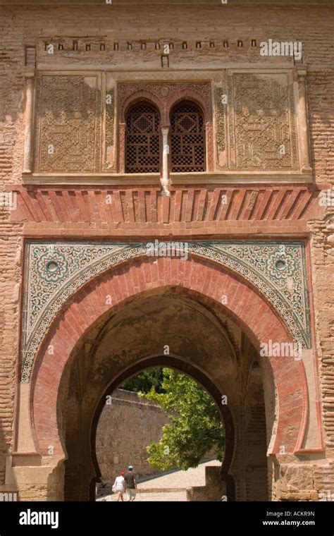 Archway In Alhambra Palace Granada Spain Stock Photo Alamy