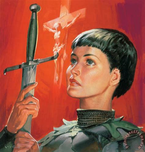James Edwin Mcconnell Joan Of Arc Painting Joan Of Arc Print For Sale