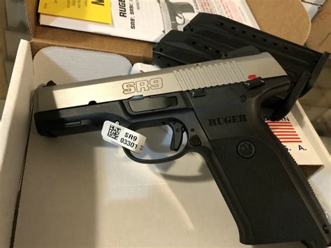 Ruger Sr9 Standard Double 9mm Luger 41 Inch Two 171 Black Polymer
