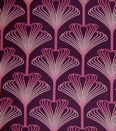 Details About 5 Meters Art Deco Curtain Fabric £165mtr Purple In