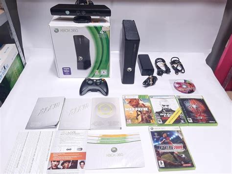 Xbox 360 S Console 4gb With Kinect Cib Console With Games Catawiki