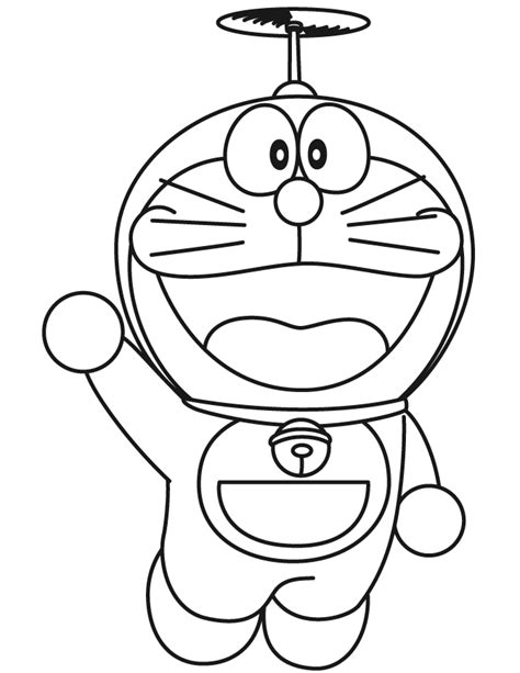 Download doraemon coloured and not colored picture together - Clip Art Library
