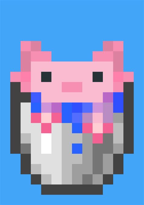 Minecraft Axolotl In Bucket