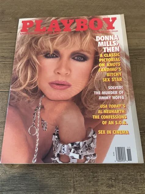 Playboy Magazine November Donna Mills Nude Pictorial W