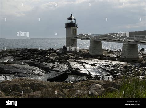 Marshall Point Lighthouse Maine Stock Photo Alamy