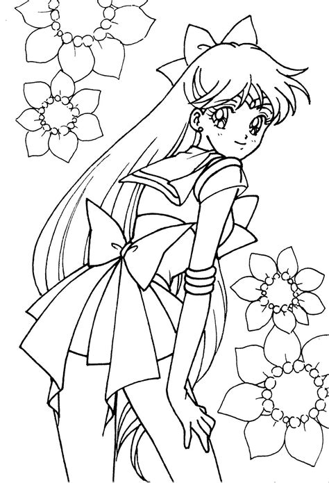Sailor Venus Coloring Book Xeelha Libro De Colores Colorear Anime