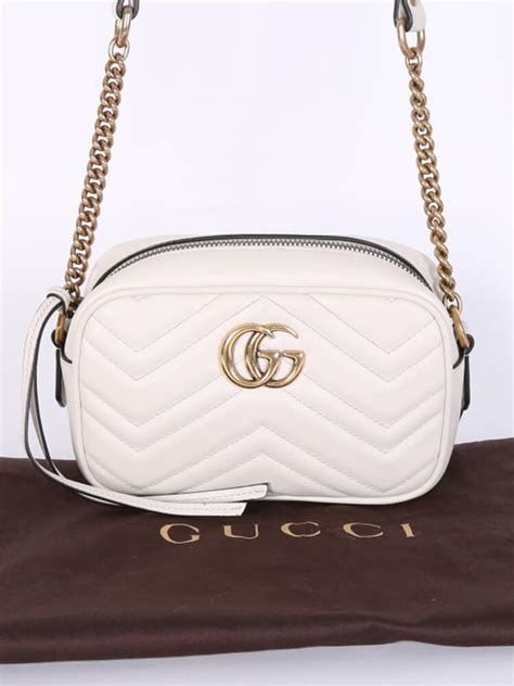 Check spelling or type a new query. Gucci - GG Marmont Mini Matelassé Leather Crossbody White ...