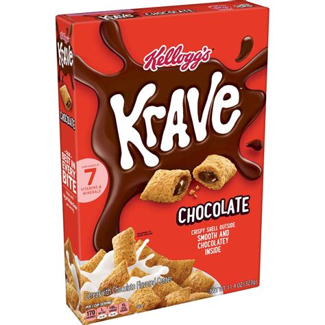 Kelloggs Krave Breakfast Cereal Chocolate Shop Cereal At H E B