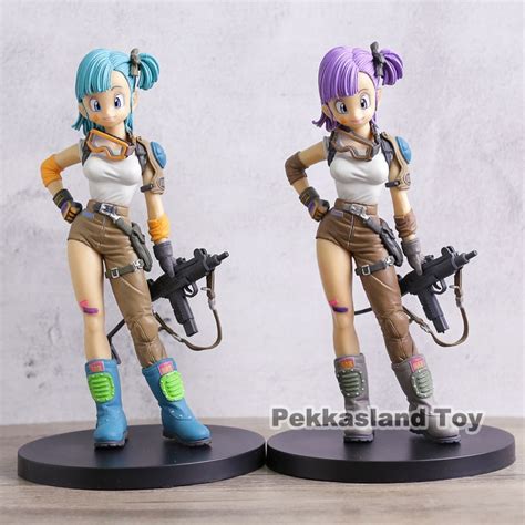 Dragon Ball Bulma Young Ver 18 Scale Blue And Purple Hair Buruma Pvc