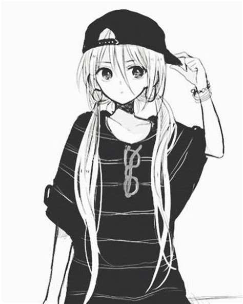 Hoodie Tomboy Emo Anime Girl Anime Wallpaper Hd