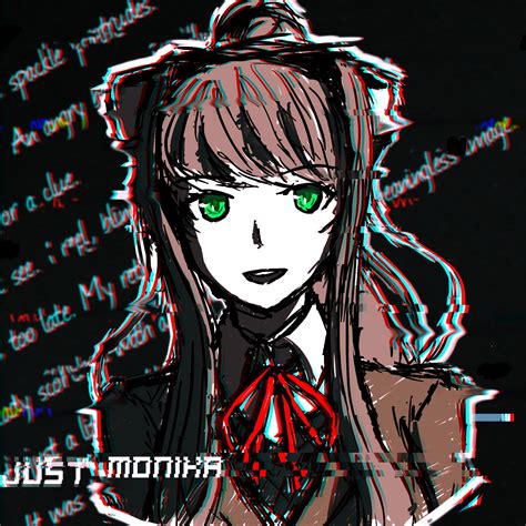 Dropping In Some Spoopy Glitched Monika Rddlc