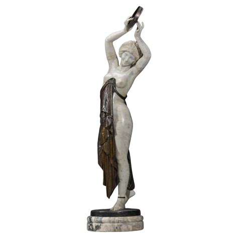 Antique Pair Of French Art Deco Bronze Female Nude Dancers Statues Stands For Sale At Stdibs