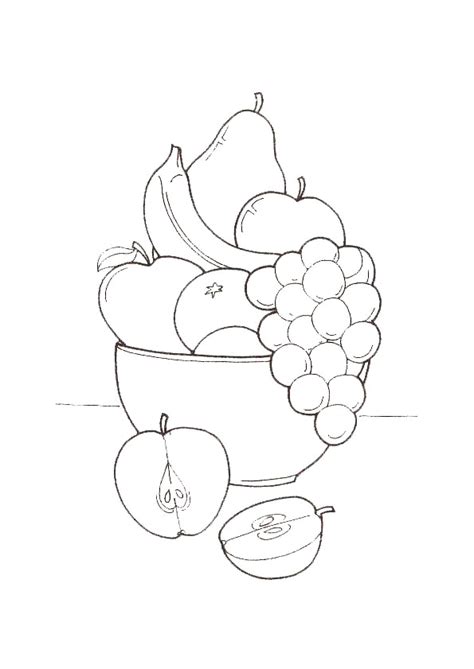 Coloriage Fruits Desserts