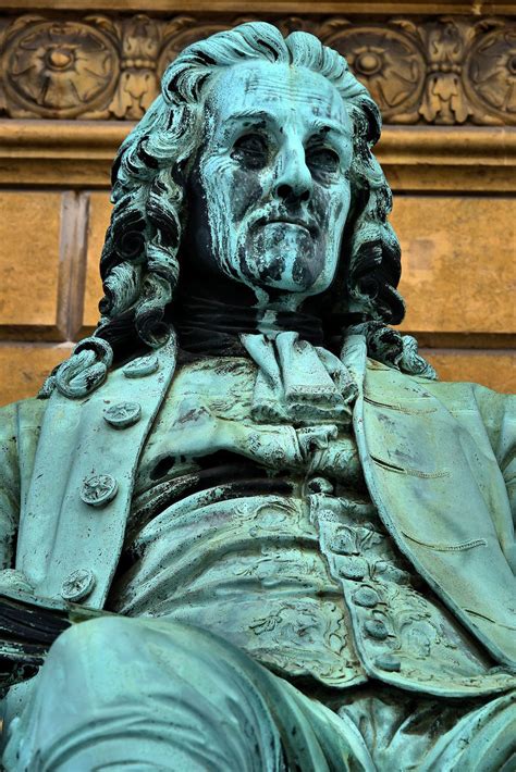 Ludvig Holberg Statue At Royal Theater In Copenhagen Denmark