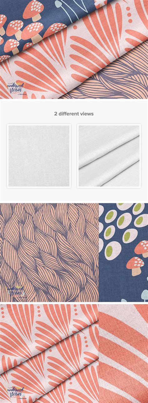 Download Fabric mockup set — download PSD template | Disenos de ...