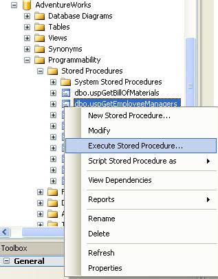 Dynamic Sql Server Stored Procedure Execution Form In Ssms