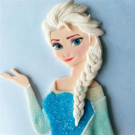 Elsa Frozen Fondant Cake Topper