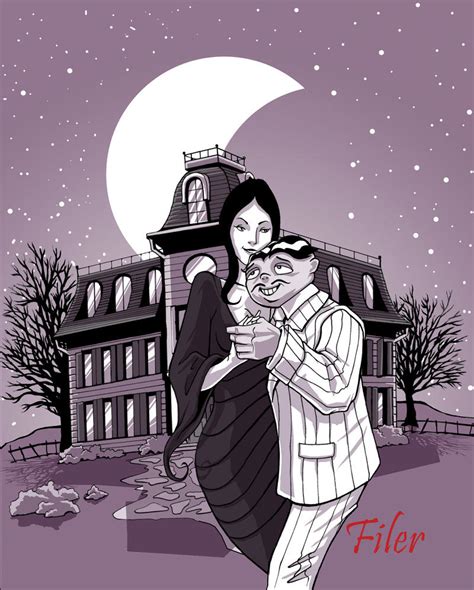 gomez and morticia addams by flyler on deviantart
