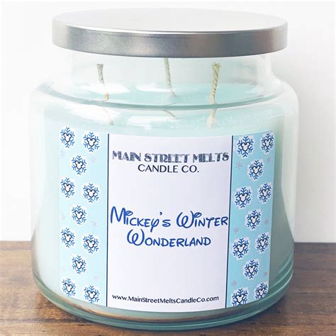 Mickeys Winter Wonderland Candle 18oz Main Street Melts Candle Co