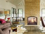 Double Sided Gas Log Fireplace Images