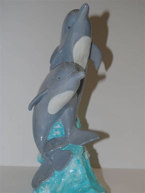 Ceramic Dolphinhandmade Ceramic Dolphinhand Painted Ceramic Dolphin