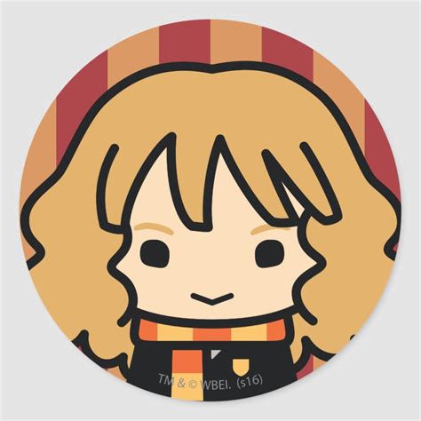 Hermione Granger Cartoon Character Art Classic Round Sticker Zazzle