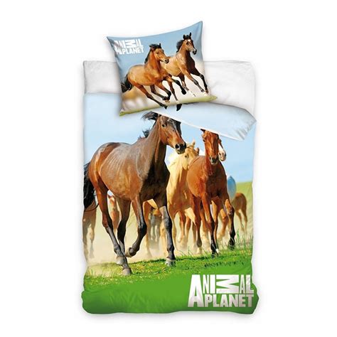 Lenzuolo con elastico angolienricomi piace il colore e la consistenza del tessuto sulla pelle5. Cavalli HORSE Riding Animal Planet set lenzuola letto ...