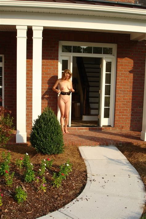 See And Save As Natacha Cone Naked On Her North Carolina Front Porch