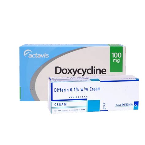 Buy Doxycycline 100mg Capsules And Differin Gel Online