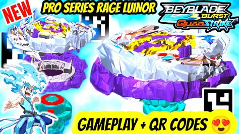 Rage Luinor Beyblade Burst Quadstrike Proseries New Gameplay Qr Codes