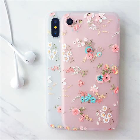 Floral Daisy Bloom Soft Silicone Iphone Case Iphone 11 Case Etsy