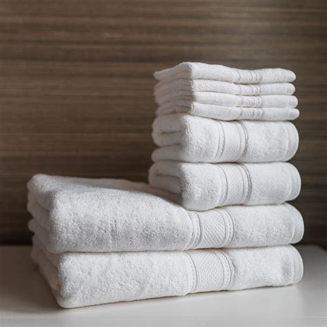 8 Piece Towel Set White Truly Lou Touch Of Modern