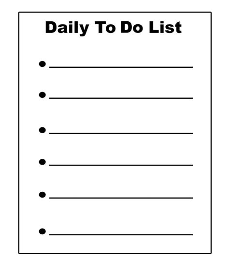 5 Printable Daily To Do List 2020 Templates Best Printable Calendar