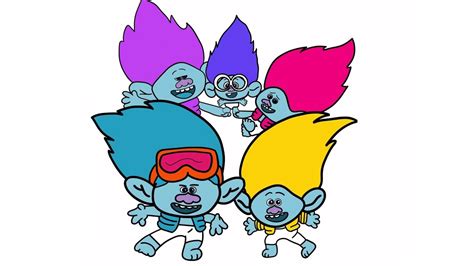 Trolls Band Together BroZone Draw And Color With Me YouTube