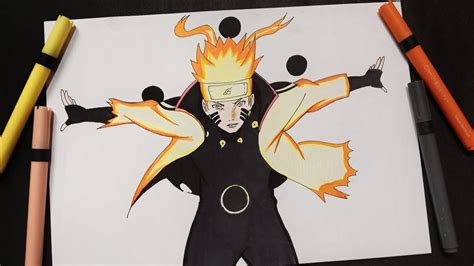 How To Draw Naruto Six Path Sage Mode Step By Step Tutorial